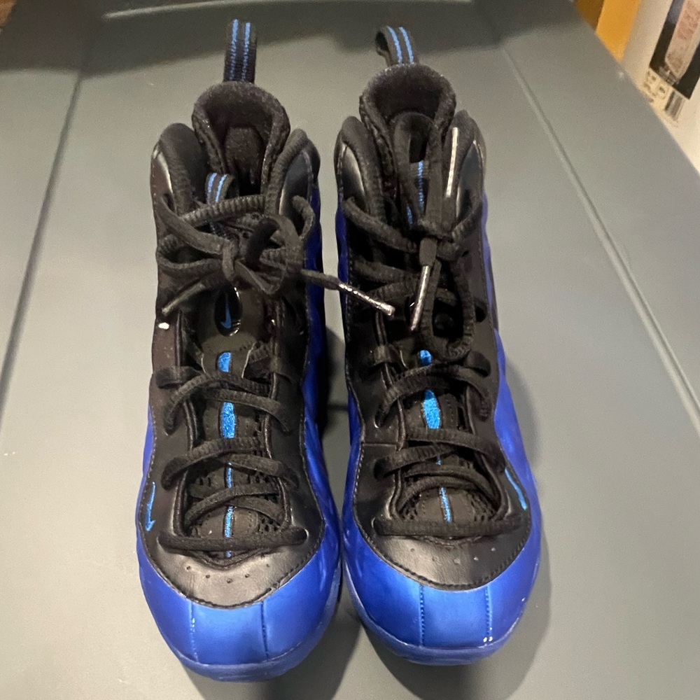 Nike Little Posite pro PS Size 3Y hyper cobalt black front